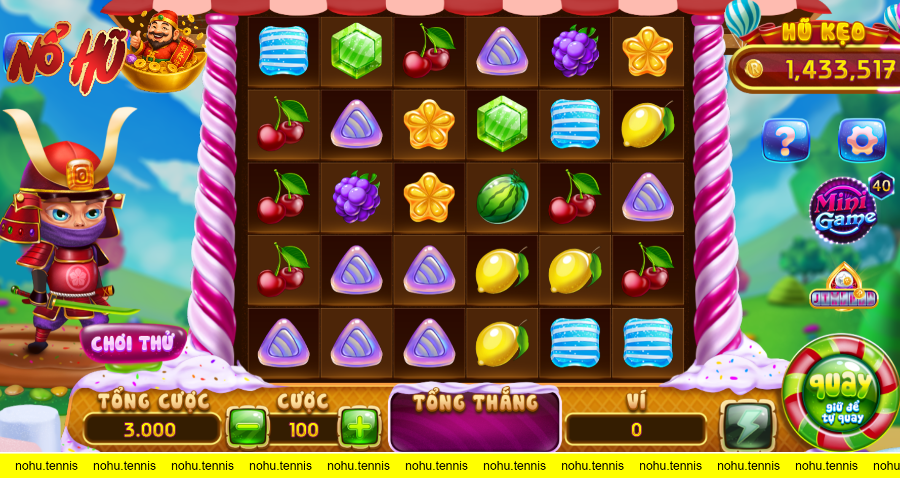 Giao diện slot Game Samurai tại RikVip