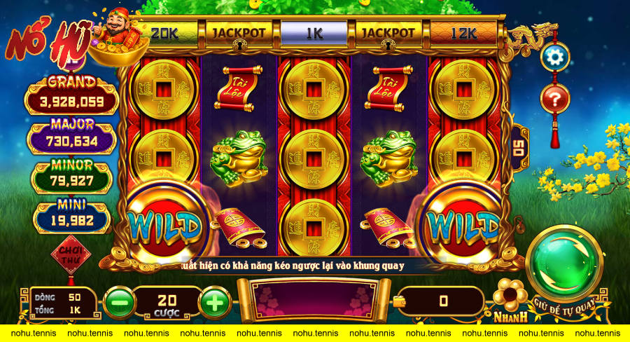 Giao diện trò chơi cung hỉ phát tài tại UK88