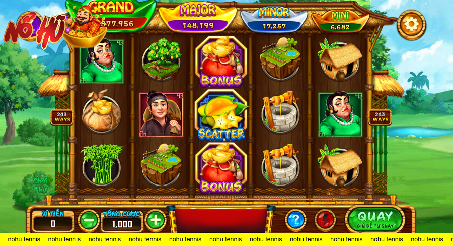 giao diện trò chơi nổ hũ ăn khế trả vàng tại SV88