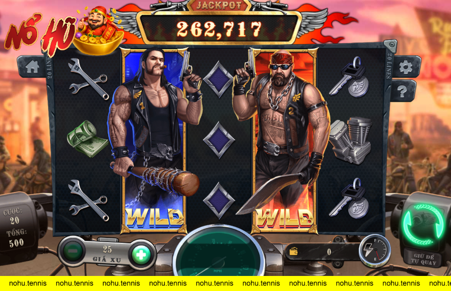 giao diện trò chơi nổ hũ cung đường bão táp tại FIVE88