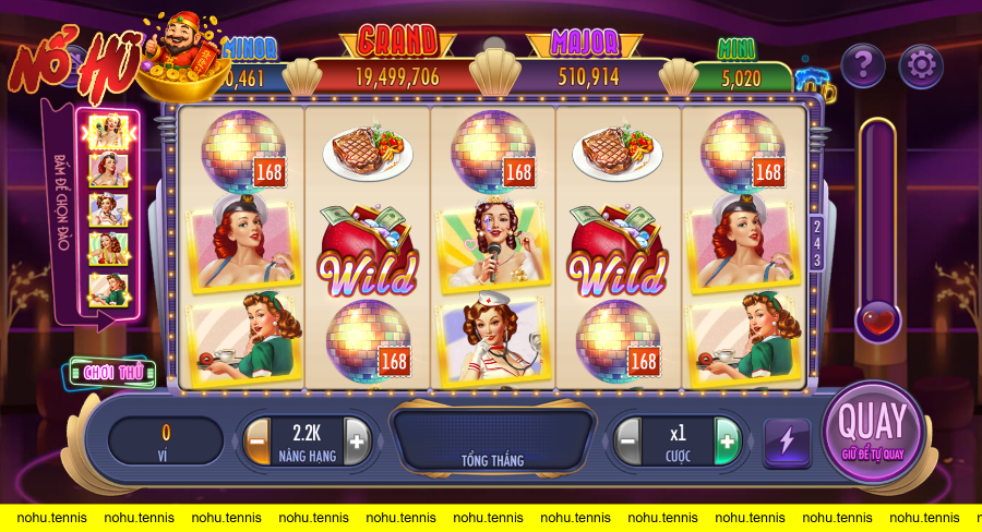 giao diện trò chơi nổ hũ Night Out tại SKY88