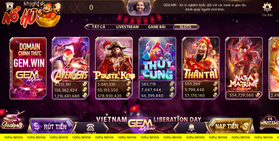 Giới Thiệu giao diện game slot tại Winclub