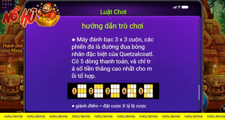 Hướng dẫn luật chơi game nổ hũ thành phố vàng maya4 tại new88
