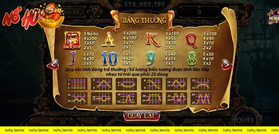 Hướng dẫn luật chơi game slot Pirate King tại Winclub