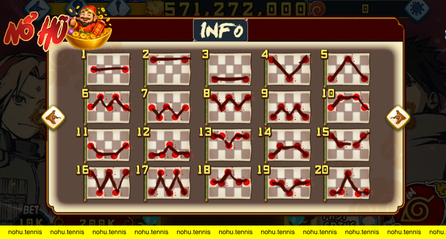 Hướng dẫn luật chơi game slots Naruto tại 789Club