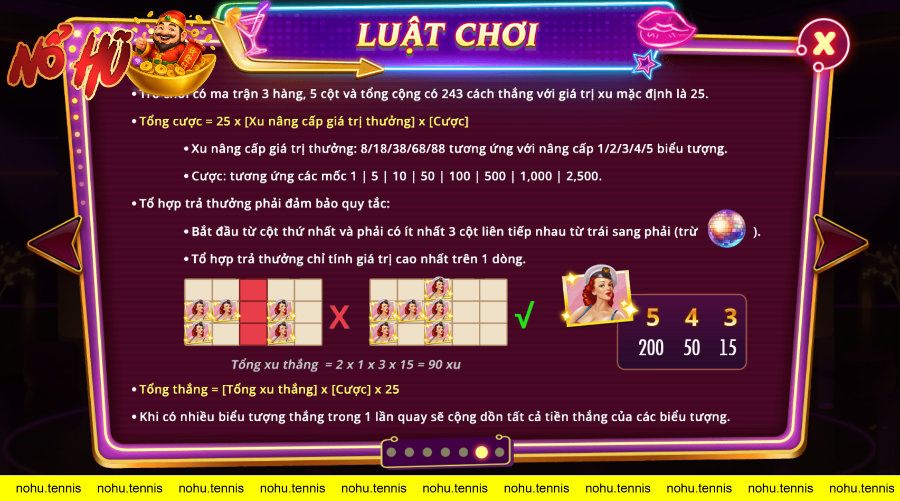 Hướng dẫn luật chơi nỗ hũ Night Out tại SKY88