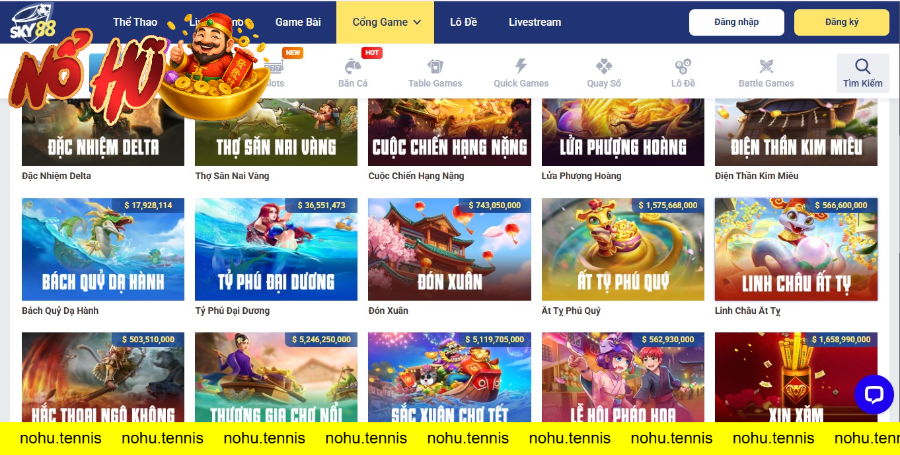 Nổ Hũ Sky88 – Game Slot Nổ Hũ Đẳng Cấp, Thưởng Lớn Mỗi Ngày